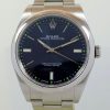 Rolex Oyster Perpetual 39,  Blue; Green-dot dial  114300