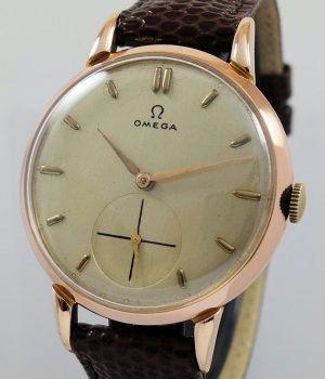 1940s OMEGA 18ct Pink-Gold 37mm large-size  Manual