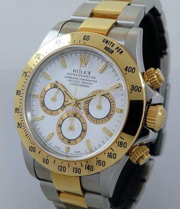 Rolex 18ct & Steel DAYTONA 16523 ZENITH Full set!!! **AS NEW**