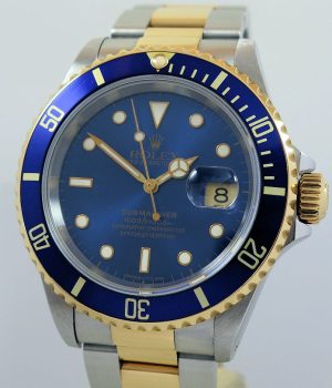 Rolex Submariner 16613 Blue dial 18k   Steel