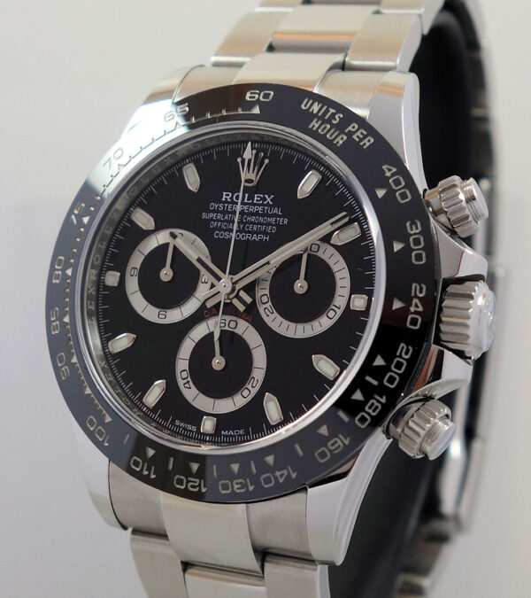 ROLEX DAYTONA CERAMIC 116500LN STEEL Black-Dial Box & Card OCT 2021