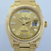 DSC06246 Rolex Day-Date 36 Yellow-Gold 128238 DIAMOND Dial Box & Card Aug 2022. ***AS NEW***