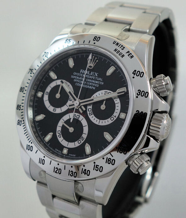 Rolex Daytona Steel Black-dial 116520 Full Set Box & Card Mint ...with Stickers!!!