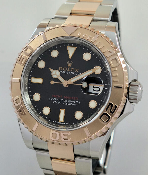 Rolex Yacht-Master 40 18ct Everose & Steel, Black dial 116621
