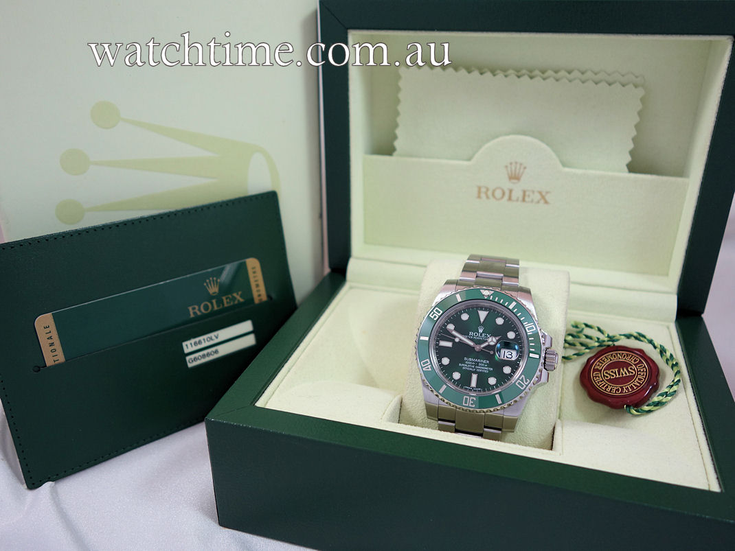 DSC07074 Rolex Submariner HULK 116610LV Box & Card