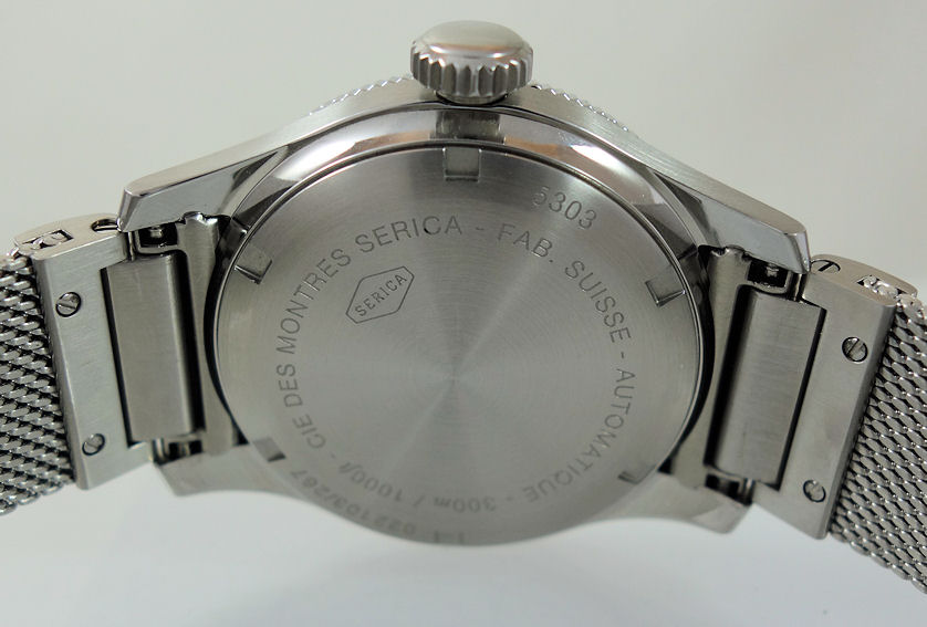 DSC07343 SERICA 5303 COSC DIVING CHRONOMETER PORCELAIN WHITE DIAL 39mm