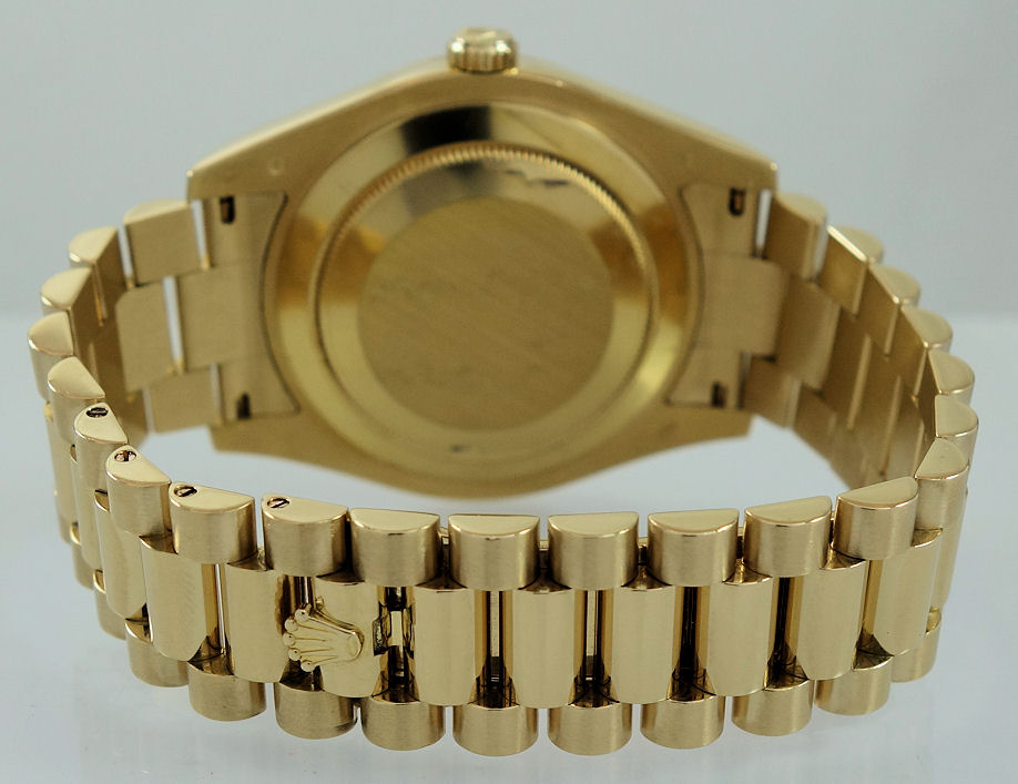 DSC07524 Rolex Day-Date II 41mm 18k Yellow-Gold 218238 Box & Card
