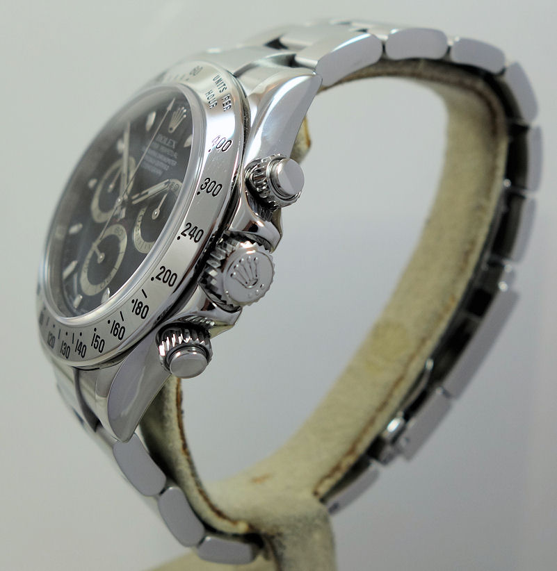 DSC07864 Rolex Daytona Steel Black Dial 116520 Factory Serviced!