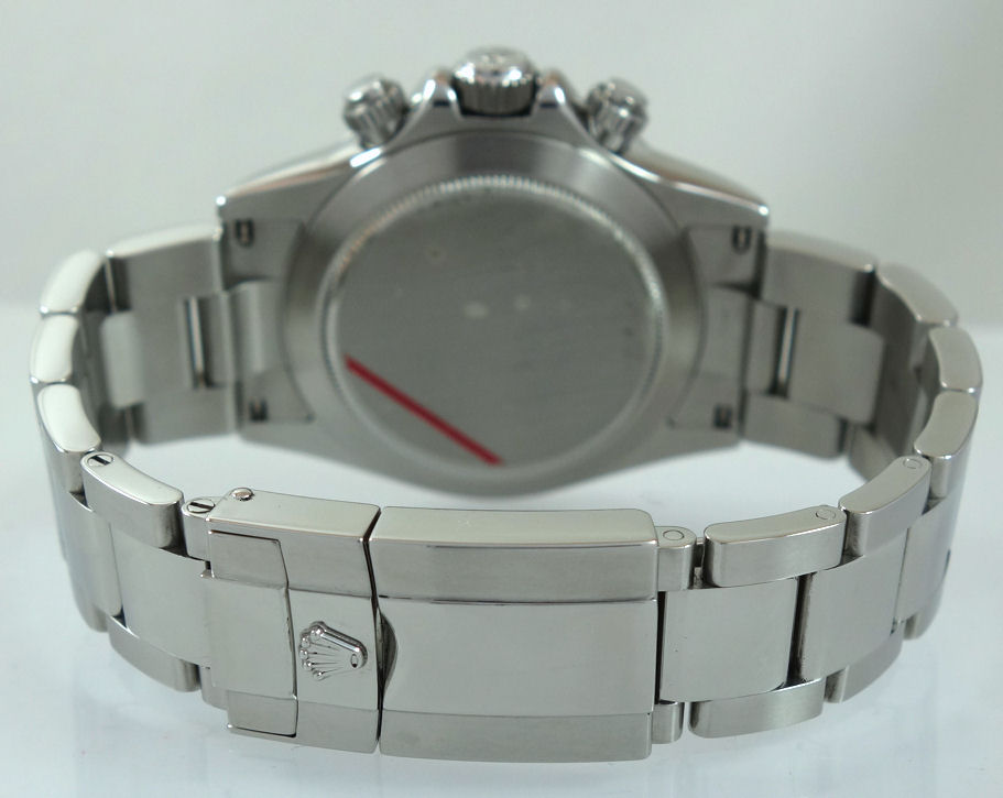 DSC07872 Rolex Daytona Steel Black Dial 116520 Factory Serviced!