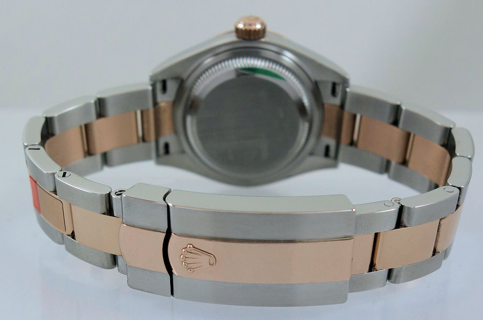 DSC07927 Rolex Lady-Datejust 28mm 18k Everose & Steel Rosé Diamond dial 279161