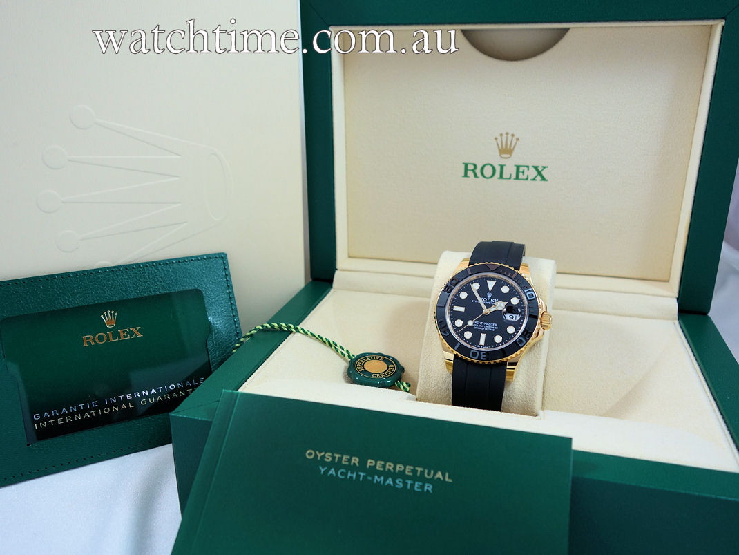 DSC08434 Rolex Yacht-Master 226658 18k Yellow-Gold 42mm Oysterflex