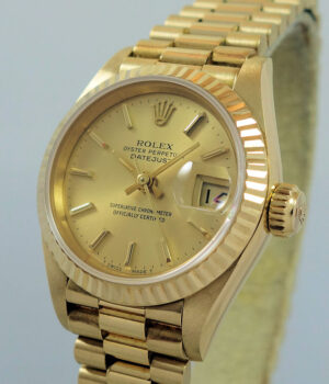 Rolex Lady-Datejust 18k Yellow Gold 69178 Box & Papers *As New*
