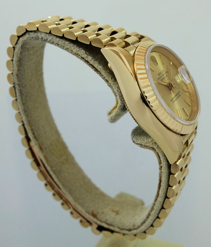 DSC08715 Rolex Lady-Datejust 18k Yellow Gold 69178 Box & Papers *As New*