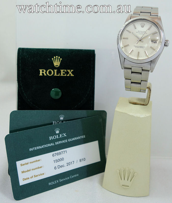 DSC09064 Rolex Oyster Date ref 15000 Steel 34mm c 1981
