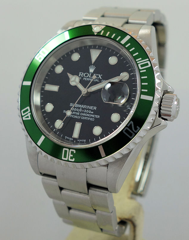 DSC09083 Rolex Submariner 16610LV 50th Anniversary GREEN Bezel