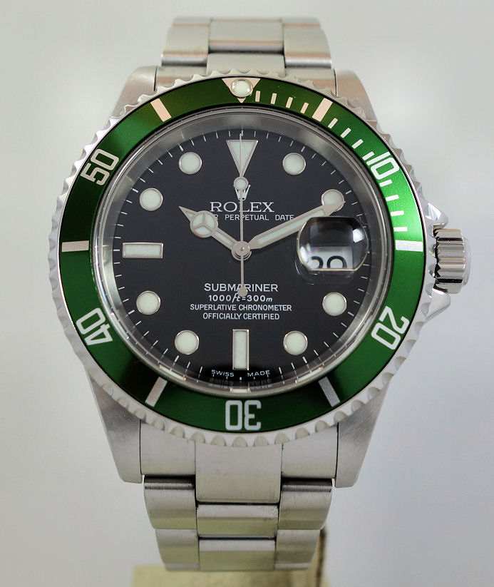 DSC09086 Rolex Submariner 16610LV 50th Anniversary GREEN Bezel
