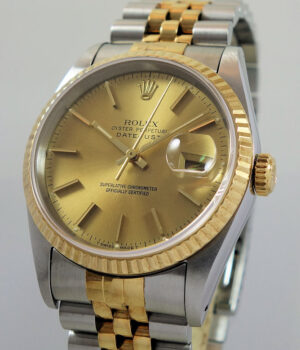 Rolex Datejust 18k & Steel 16233 Box & Papers
