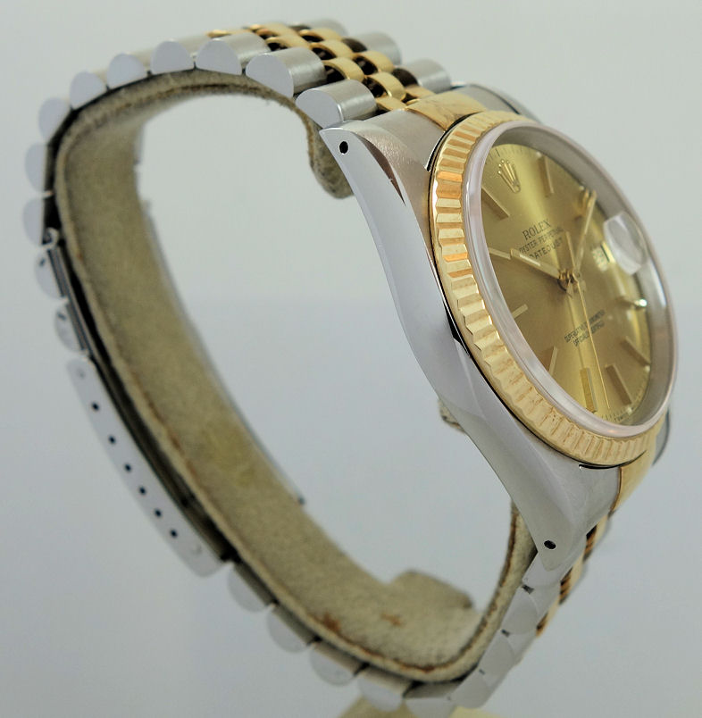 DSC09111 Rolex Datejust 18k & Steel 16233 Box & Papers