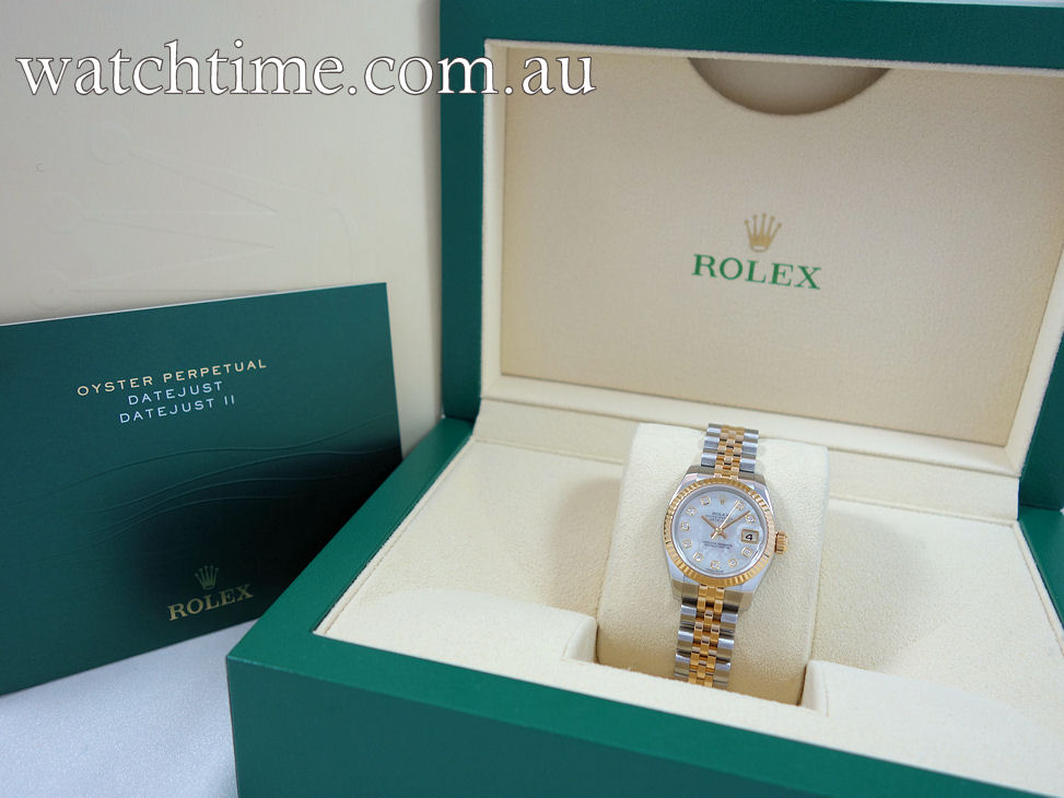 DSC09178 Rolex Lady Datejust 179173 Mother-of-Pearl Diamond dial
