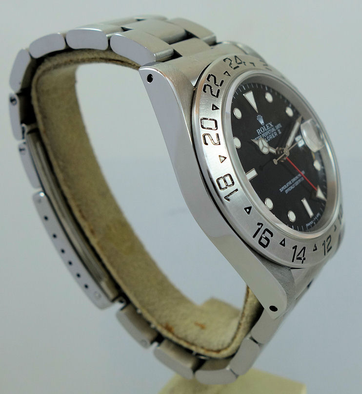 DSC09420 Rolex Explorer II Black-Dial 16570 Box & Cert 1993