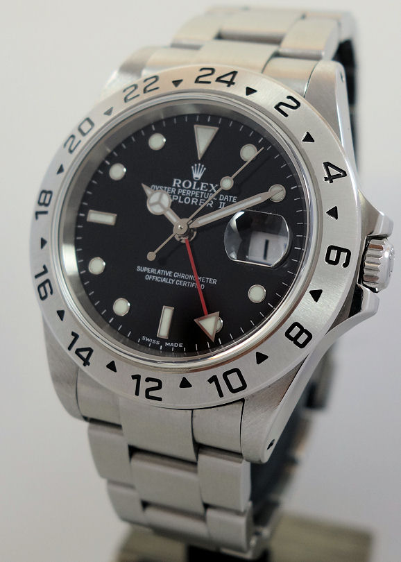 DSC09525 Rolex Explorer II 16570 Box & Papers 2002