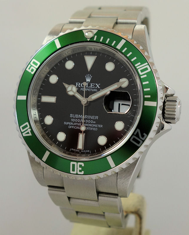 DSC09596 Rolex Submariner Kermit 16610LV 50th Anniversary Box & Card 2011 MINT !!!