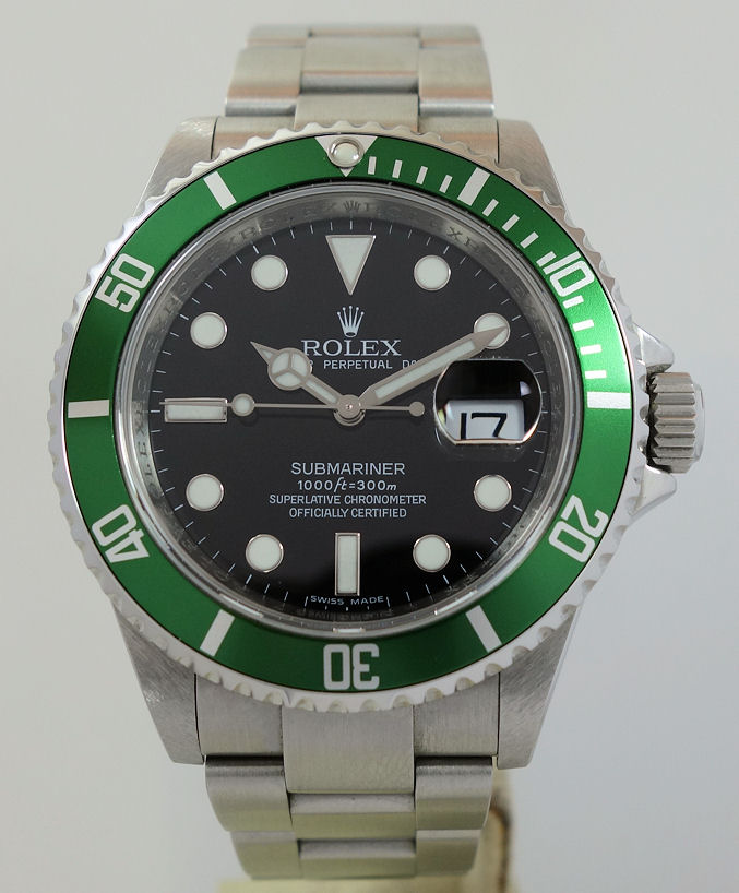 DSC09597 Rolex Submariner Kermit 16610LV 50th Anniversary Box & Card 2011 MINT !!!