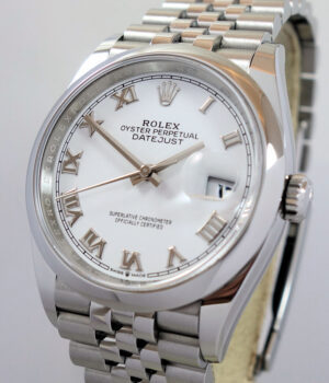 Rolex Datejust 36 White-Dial 126200  Box & Card 2022