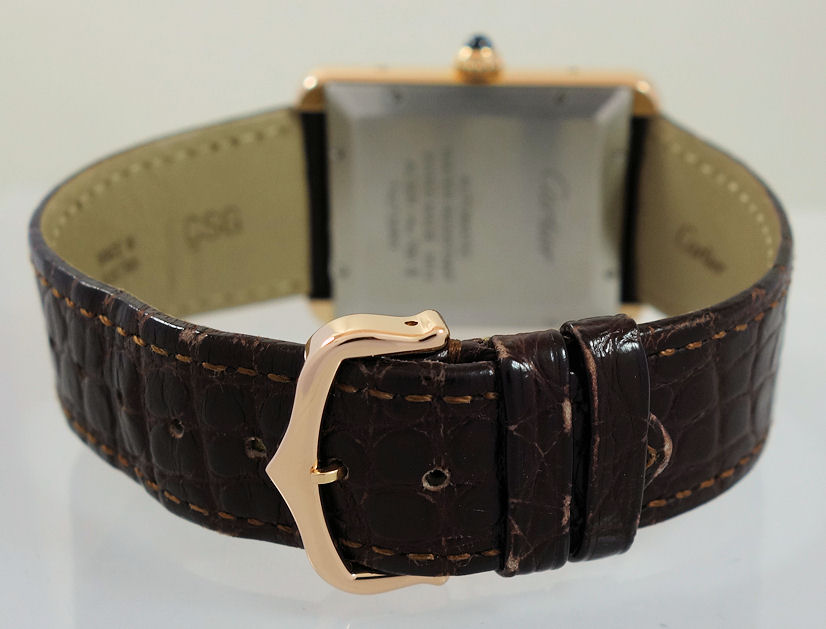 DSC09907 Cartier Tank Solo 18K Rose-Gold XL Size W5200026