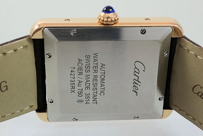 DSC09908 Cartier Tank Solo 18K Rose-Gold XL Size W5200026