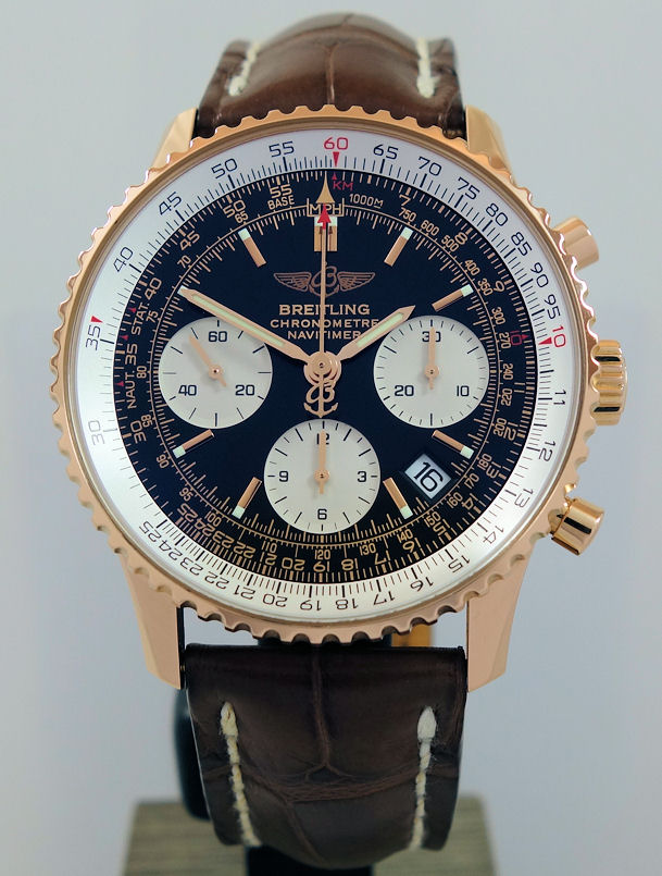 DSC00358 Breitling Navitimer 18ct Gold Limited Edition of 500 R23322