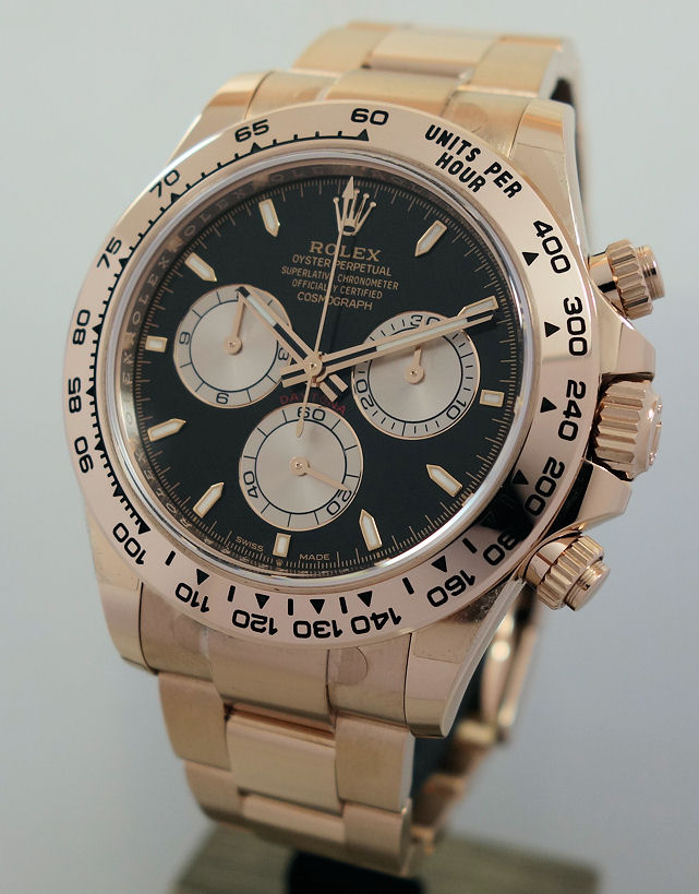 DSC00542 Rolex Daytona 126505 Everose Gold, Black Dial August 2024 Full set!!