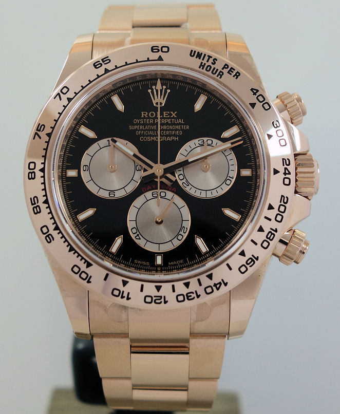 DSC00547 Rolex Daytona 126505 Everose Gold, Black Dial August 2024 Full set!!