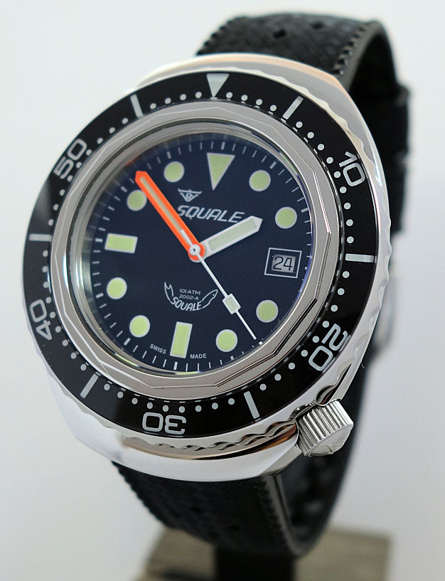 DSC00817 Squale 1000m Diver Black dial 44mm Steel ref 2002