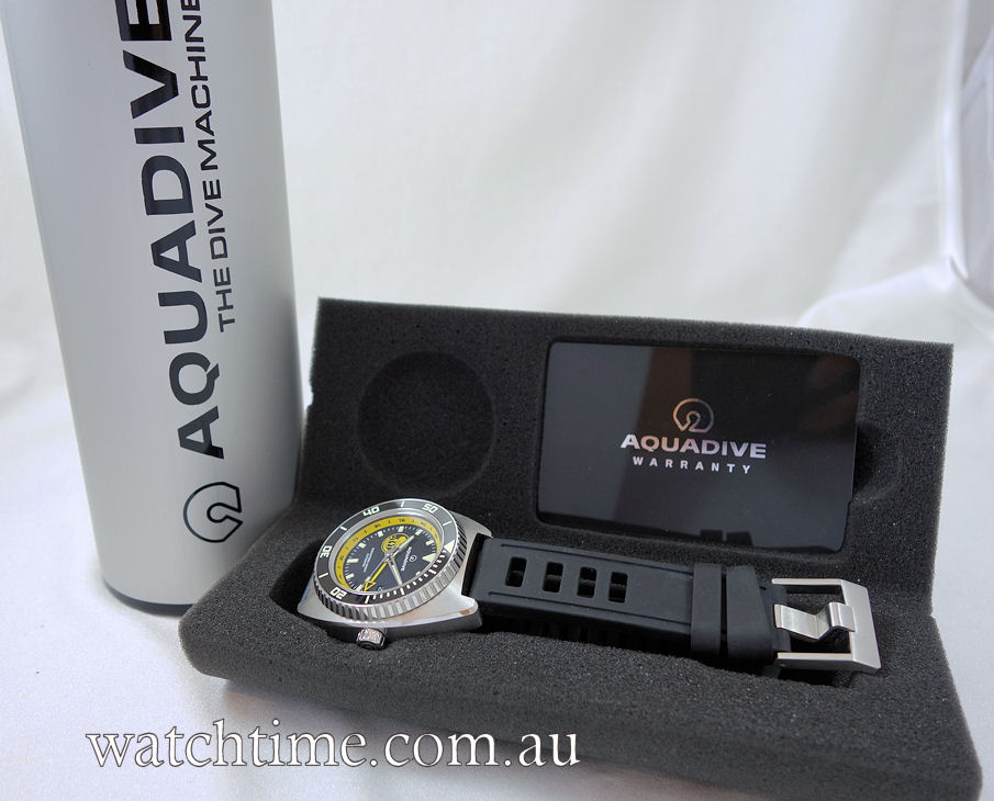 DSC00922 AQUADIVE POSIEDON 1000m Diver Black & Yellow Ltd. Edn.