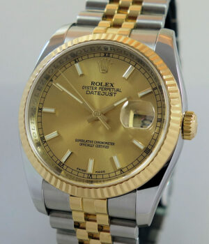 Rolex Datejust 36m 18k & Steel Jubilee bracelet 116233