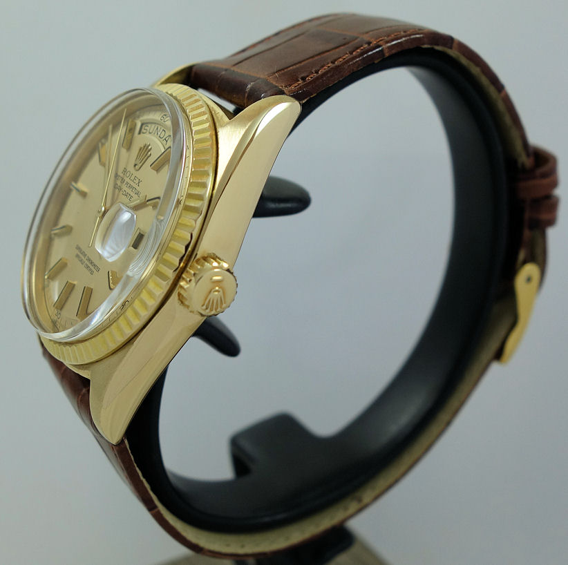 DSC01366 Rolex Day-Date 1803 18ct Yellow-Gold Box Tags & Certificate Circa 1972-73