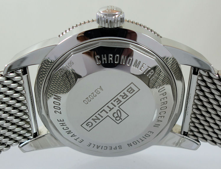 DSC01595 Breitling SUPEROCEAN HÉRITAGE II 46mm Steel bracelet, Silver dial AB202012/G828