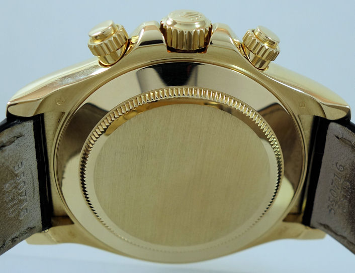 DSC01652 Rolex Daytona 18k Yellow-Gold BLACK Mother-of-Pearl dial 116518