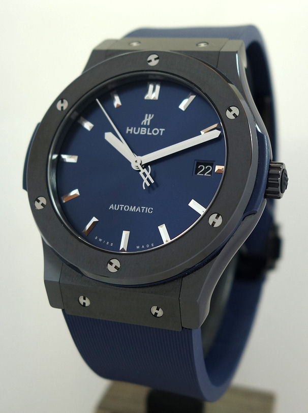 DSC01755 HUBLOT Fusion Ceramic Blue 45mm 511.CM.7170.RX