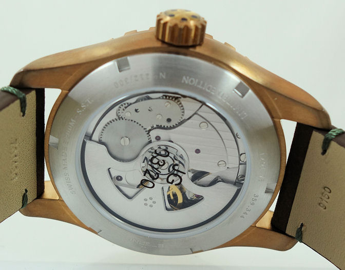 DSC01930 ETERNA KONTIKI BRONZE Diver 44mm Green dial & Bezel 1211.78.51.1430