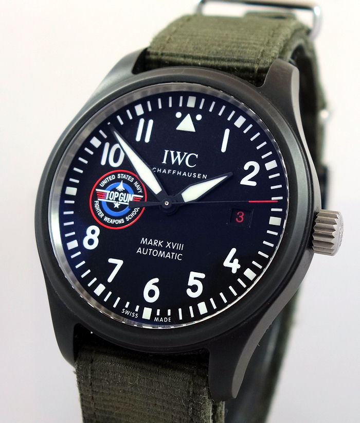 DSC02049 IWC Pilot Mark XVIII Top Gun Edn "SFTI" 41mm Black Ceramic IW324712