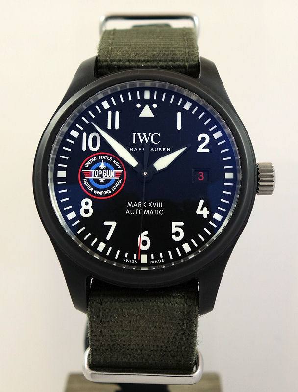 DSC02052 IWC Pilot Mark XVIII Top Gun Edn "SFTI" 41mm Black Ceramic IW324712