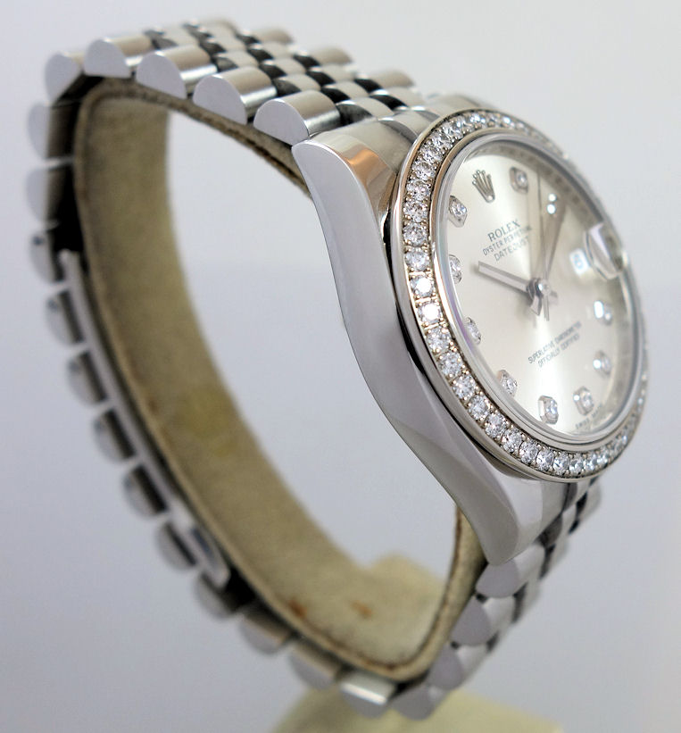 DSC02138 Rolex Datejust 31mm *FACTORY* Diamond dial & Diamond bezel 178384