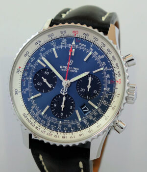 BREITLING NAVITIMER B01 CHRONO 43mm Blue/Black dial  AB0121211C1P2   Box & Card