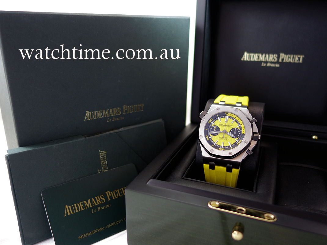 DSC02471 AUDEMARS PIGUET ROYAL OAK OFFSHORE CHRONO Yellow-dial 26703ST