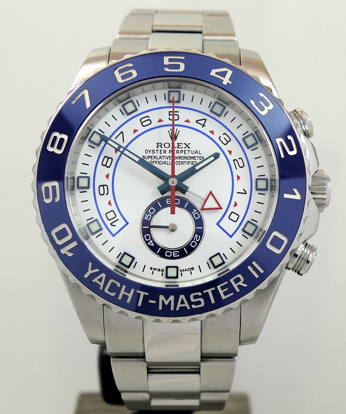 DSC02497 Rolex Yachtmaster II Steel 116680 Box & Card