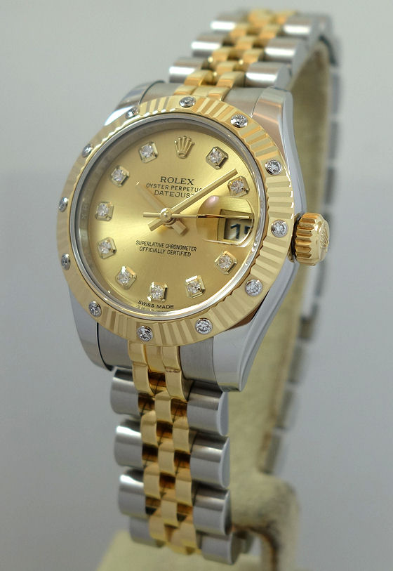 DSC02657_main Rolex Lady Datejust 26mm Diamond dial & Diamond bezel 179313