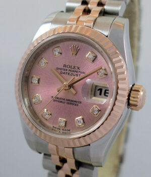 Rolex Lady-Datejust 18k Everose & Steel, Pink Diamond-dial  179171
