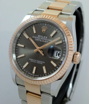 Rolex Datejust 36 Everose & Steel  126231  Slate sunray dial 2022